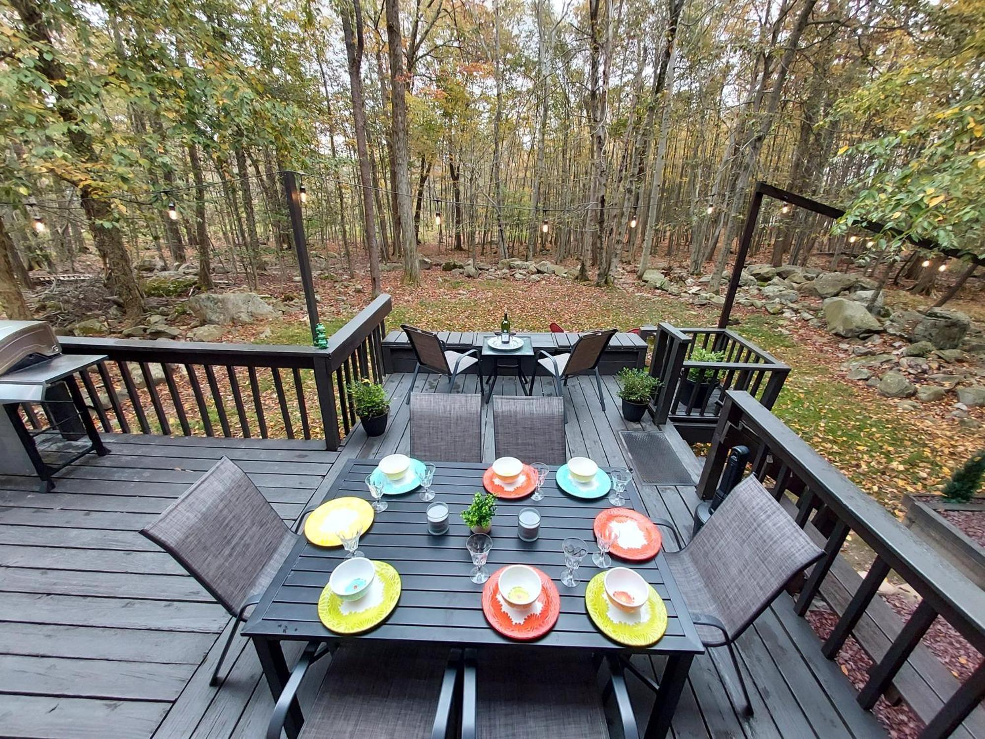 Chalet Renovated Near Casino, Camelback , Kalahari 4Bdrms Firepit Hot Tub Game Room Tobyhanna Luaran gambar
